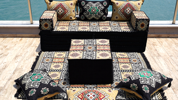 8'' Thickness Sofa Set, Floor Sofa, Arabic Majlis, Arabic Floor Sofa Seating, Pallet Sofa