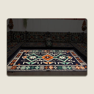 Navy Anatolia Matching Rug