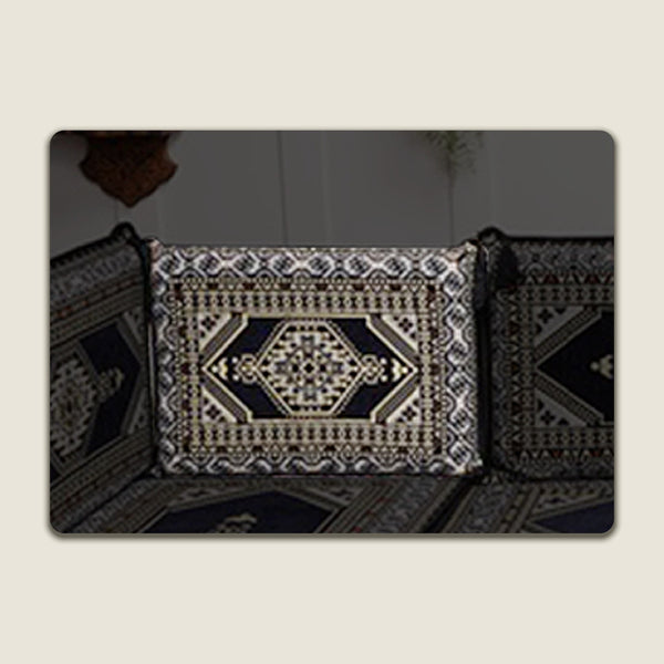 Navy Saray Corner Backrest Pillow