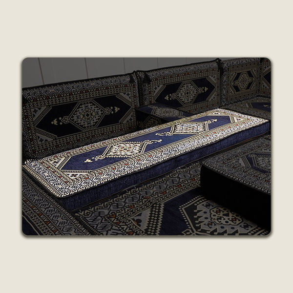 Navy Saray 4 Inch Floor Pillow