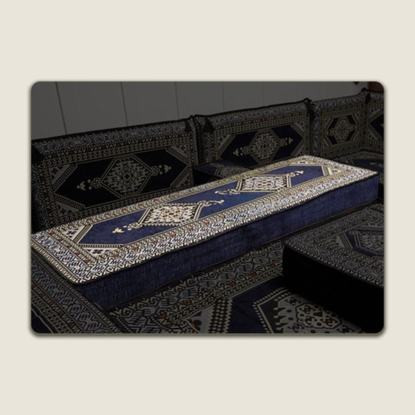 Navy Saray 8 Inch Floor Pillow