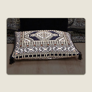 Navy Saray Pouf Pillow