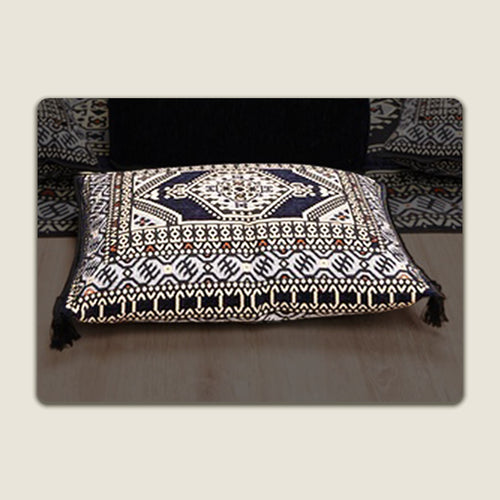 Navy Saray Pouf Pillow