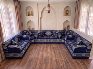 Arabic Majlis Sofa – Corner Floor Sofa – Wall Seating Sofa – Majlis Furniture for Restaurants
