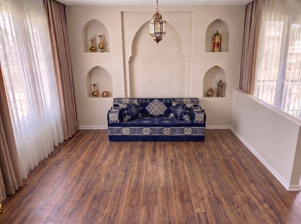 Arabic Majlis Sofa – Corner Floor Sofa – Wall Seating Sofa – Majlis Furniture for Restaurants