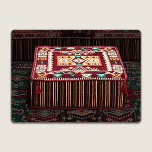Maroon Milas Breeze – Modular Arabic Floor Sofa Component  – Build Your Own Arabic Sofa  (Sold Individually)