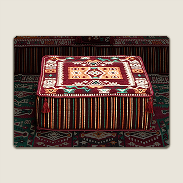 Maroon Milas Breeze – Modular Arabic Floor Sofa Component  – Build Your Own Arabic Sofa  (Sold Individually)
