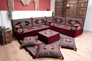 8'' Thickness L Sofa Set, Corner Floor Couch, Sectional Sofas, Yoga Sofa Sets, Handmade Living Room Furniture