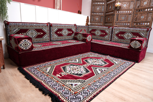 8'' Thickness L Sofa Set, Corner Floor Couch, Sectional Sofas, Yoga Sofa Sets, Handmade Living Room Furniture