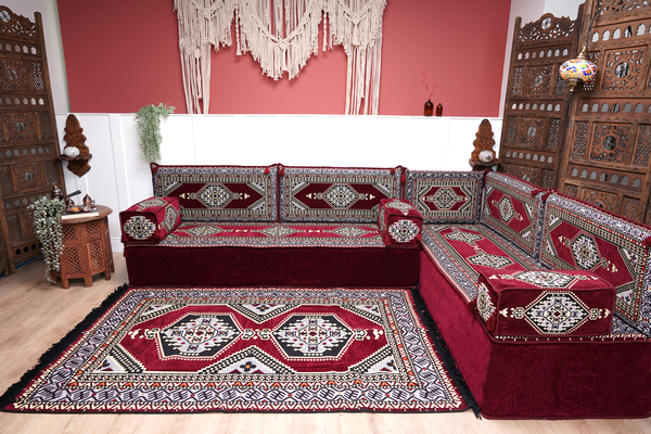 8'' Thickness L Sofa Set, Corner Floor Couch, Sectional Sofas, Yoga Sofa Sets, Handmade Living Room Furniture