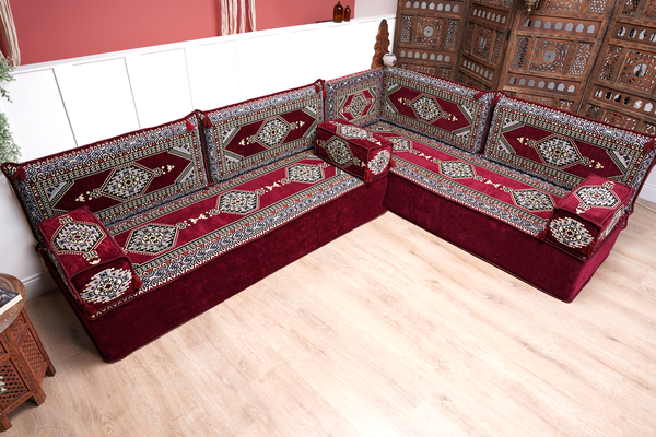 8'' Thickness L Sofa Set, Corner Floor Couch, Sectional Sofas, Yoga Sofa Sets, Handmade Living Room Furniture