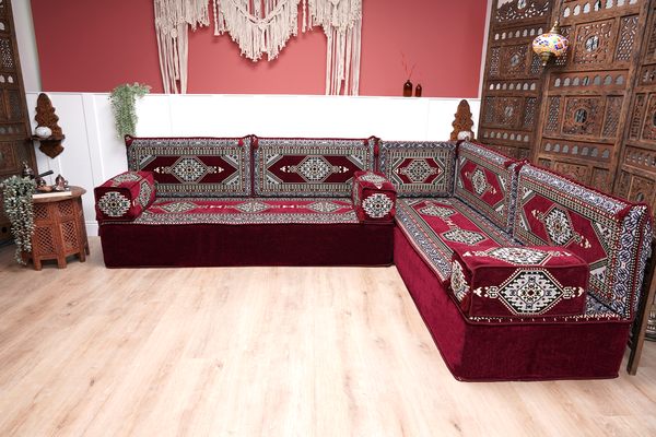 8'' Thickness L Sofa Set, Corner Floor Couch, Sectional Sofas, Yoga Sofa Sets, Handmade Living Room Furniture