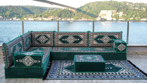 8 Zoll Dicke L Sofa Set, Arabisches Majlis Sofa, Balkon Terrassensofas, Palettensofa, Ethno Sofa, Marokkanisches Sofa