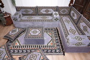 8'' Thickness L Sofa Set, Floor Couch, Sectional Sofas, Arabic Majlis, Turkish Rug, Couch Covers