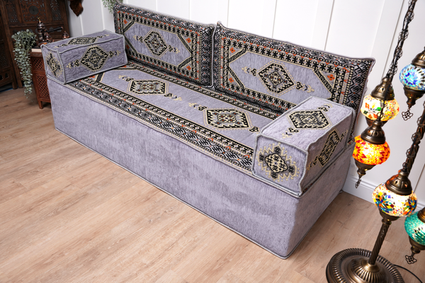 Gray Arabic Sofa Set, Terrace Pallet Sofa, Sectional Sofas, Arabic Majlis, Turkish Rug, Single Sofa Sets, Couch Covers, Sofa Bed, Poufs