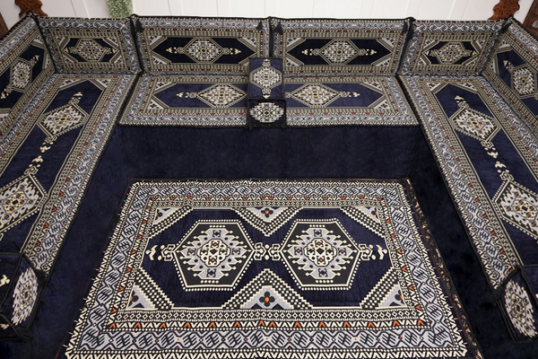 Arabic Majlis Sofa, U Shaped Arabic Floor Sofa Set, Moroccan Sofas, Floor Cushions, Arabic Seating Sofa, Turkish Sofa, Floor Couch