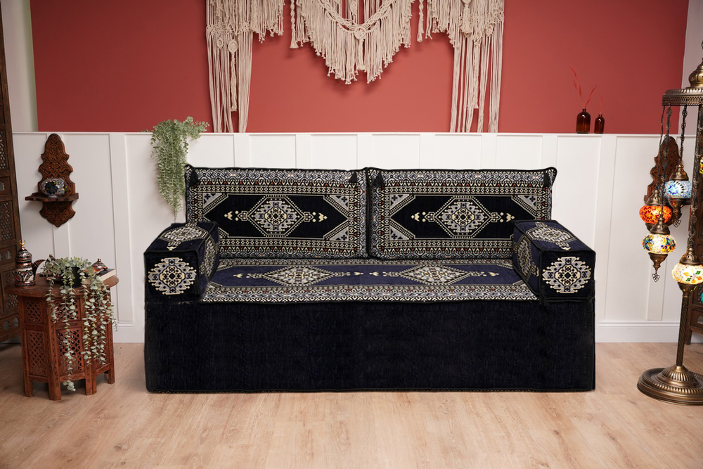 Arabic Majlis Single Sofa Sets, Sectional Sofa, Traditional Living Room Sofa, Ottoman Couch, Arabic Seating Set, Floor Couches, Moroccan Style Sofa