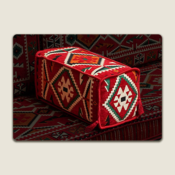 Red Anatolia Armrest Pillow