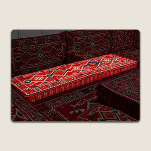 Red Anatolia 4 Inch Floor Pillow