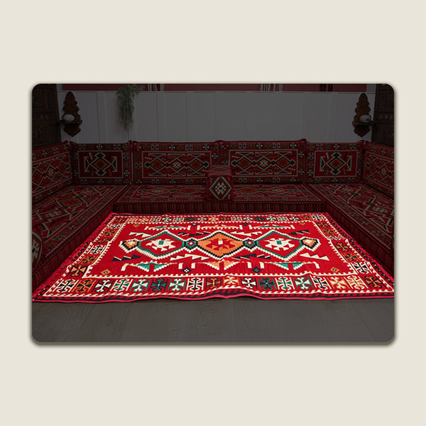 Red Anatolia Matching Rug
