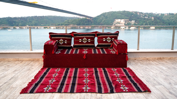 8'' Thickness Sofa Set, Window Seat, Floor Sofa Seating, Arabic Majlis, Reading Sofa Pillow
