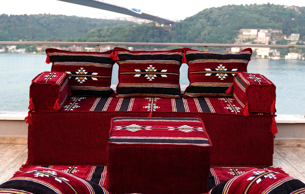 8'' Thickness Sofa Set, Window Seat, Floor Sofa Seating, Arabic Majlis, Reading Sofa Pillow