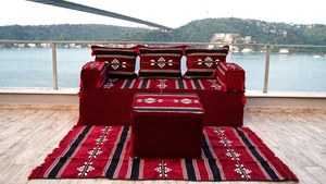 8'' Thickness Sofa Set, Window Seat, Floor Sofa Seating, Arabic Majlis, Reading Sofa Pillow