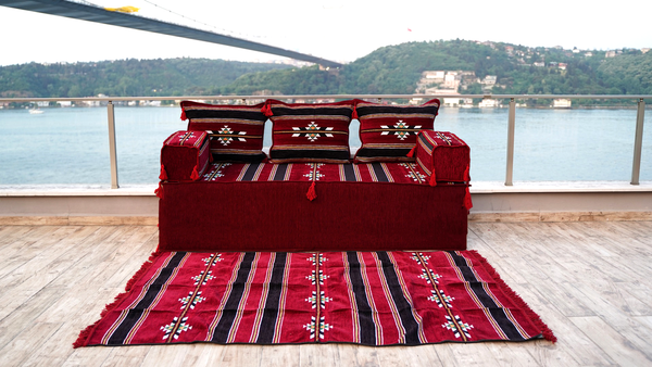 8'' Thickness Sofa Set, Window Seat, Floor Sofa Seating, Arabic Majlis, Reading Sofa Pillow