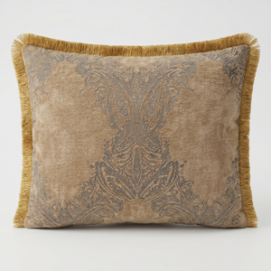 Sultan Reverie: Couture Baroque Cushion – Damask Lumbar – Embroidered