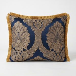 Sultan Reverie: Couture Baroque Cushion – Damask Lumbar – Embroidered