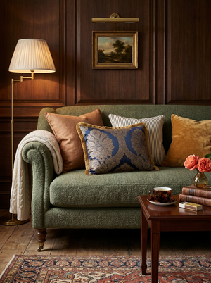 Sultan Reverie: Couture Baroque Cushion – Damask Lumbar – Embroidered