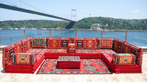 8'' Thickness U Sofa Set,, Oriental Sofa, Handmade Arabic Sofa