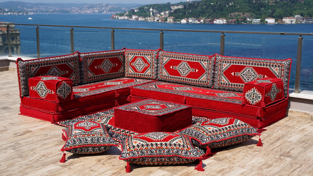 8'' Thickness L Sofa Set, Arabic Sofa Set, Oriental Floor Seating, Living Room Sofa, Sofa Slipcovers