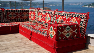 8'' Thickness L Sofa Set, Arabic Sofa, Floor Pillow, Garden Furniture, Sectional Sofa, Patio Furniture