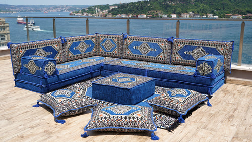 8'' Thickness L Sofa Set, Sectional Sofas, Arabic Floor Sofa, Garden Pallet Sofa, Poufs Turkish Floor Sofa