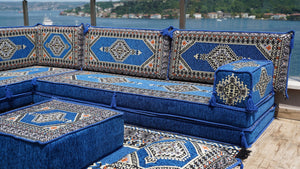 8'' Thickness L Sofa Set, Sectional Sofas, Arabic Floor Sofa, Garden Pallet Sofa, Poufs Turkish Floor Sofa