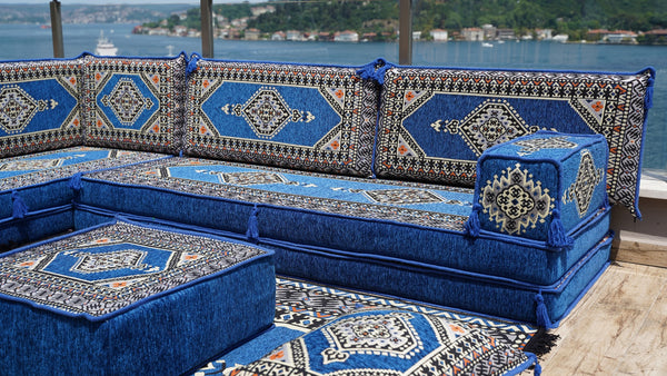 8'' Thickness L Sofa Set, Sectional Sofas, Arabic Floor Sofa, Garden Pallet Sofa, Poufs Turkish Floor Sofa