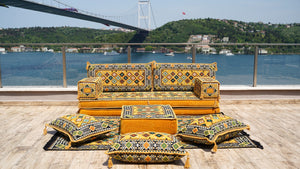 8'' Thickness Sofa Set, Floor Couch, Meditation Sofa, Sectional Sofa, Arabic Majilis