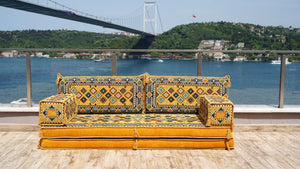 8'' Thickness Sofa Set, Floor Couch, Meditation Sofa, Sectional Sofa, Arabic Majilis