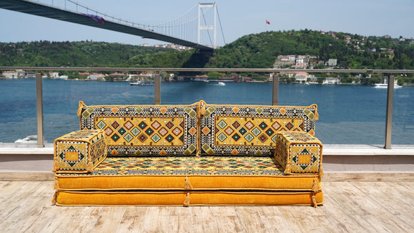 8'' Thickness Sofa Set, Floor Couch, Meditation Sofa, Sectional Sofa, Arabic Majilis