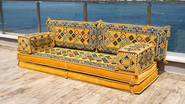 8'' Thickness Sofa Set, Floor Couch, Meditation Sofa, Sectional Sofa, Arabic Majilis