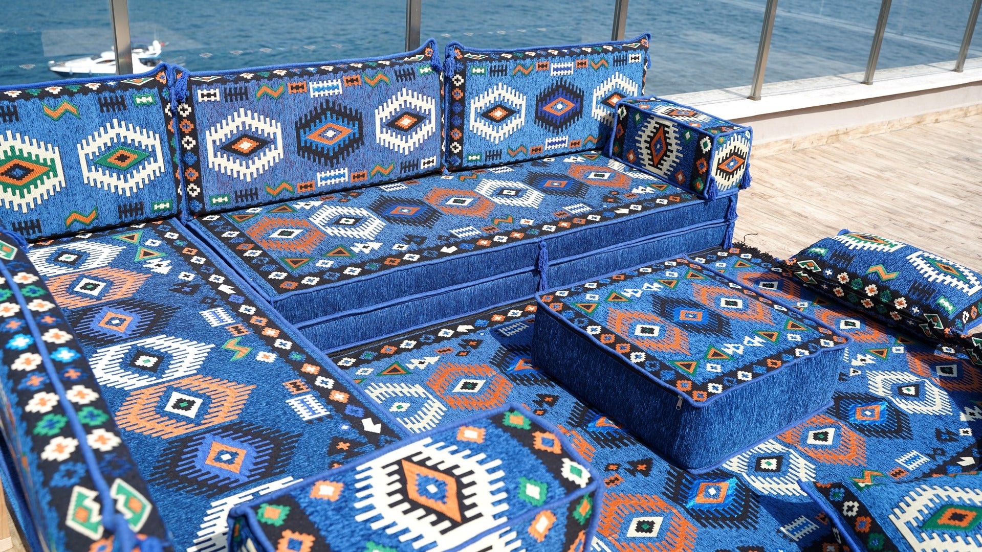 8'' Thickness L Sofa Set, Arabic Majlis, Arabic Jalsa,Traditional Arab