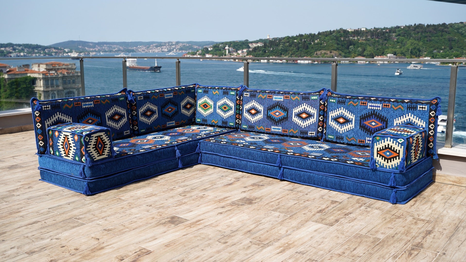 8'' Thickness L Sofa Set, Arabic Majlis, Arabic Jalsa,Traditional Arab