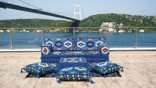 8'' Thickness Sofa Set, Handmade Arabic Seating, Oriental Floor Cushion, Reading Floor Sofa, Turkish Floor Sofas
