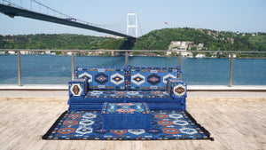 8'' Thickness Sofa Set, Handmade Arabic Seating, Oriental Floor Cushion, Reading Floor Sofa, Turkish Floor Sofas