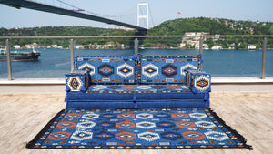 8'' Thickness Sofa Set, Handmade Arabic Seating, Oriental Floor Cushion, Reading Floor Sofa, Turkish Floor Sofas