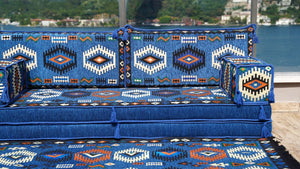 8'' Thickness Sofa Set, Handmade Arabic Seating, Oriental Floor Cushion, Reading Floor Sofa, Turkish Floor Sofas
