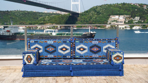 8'' Thickness Sofa Set, Handmade Arabic Seating, Oriental Floor Cushion, Reading Floor Sofa, Turkish Floor Sofas
