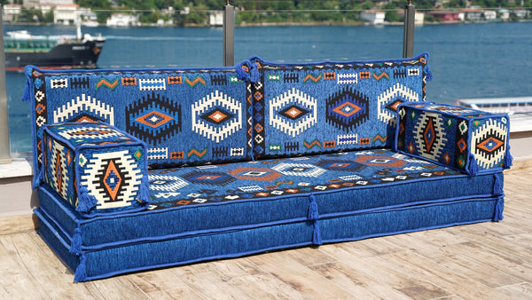 8'' Thickness Sofa Set, Handmade Arabic Seating, Oriental Floor Cushion, Reading Floor Sofa, Turkish Floor Sofas
