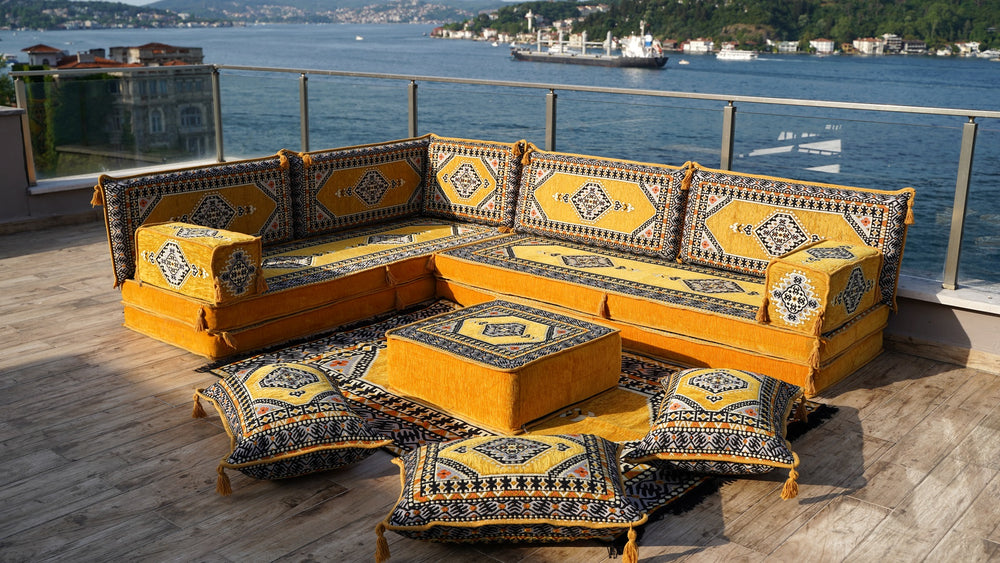 8'' Thickness L Sofa Set, Sectional Sofas, Arabic Floor Sofa Set,Yoga Meditation Mat